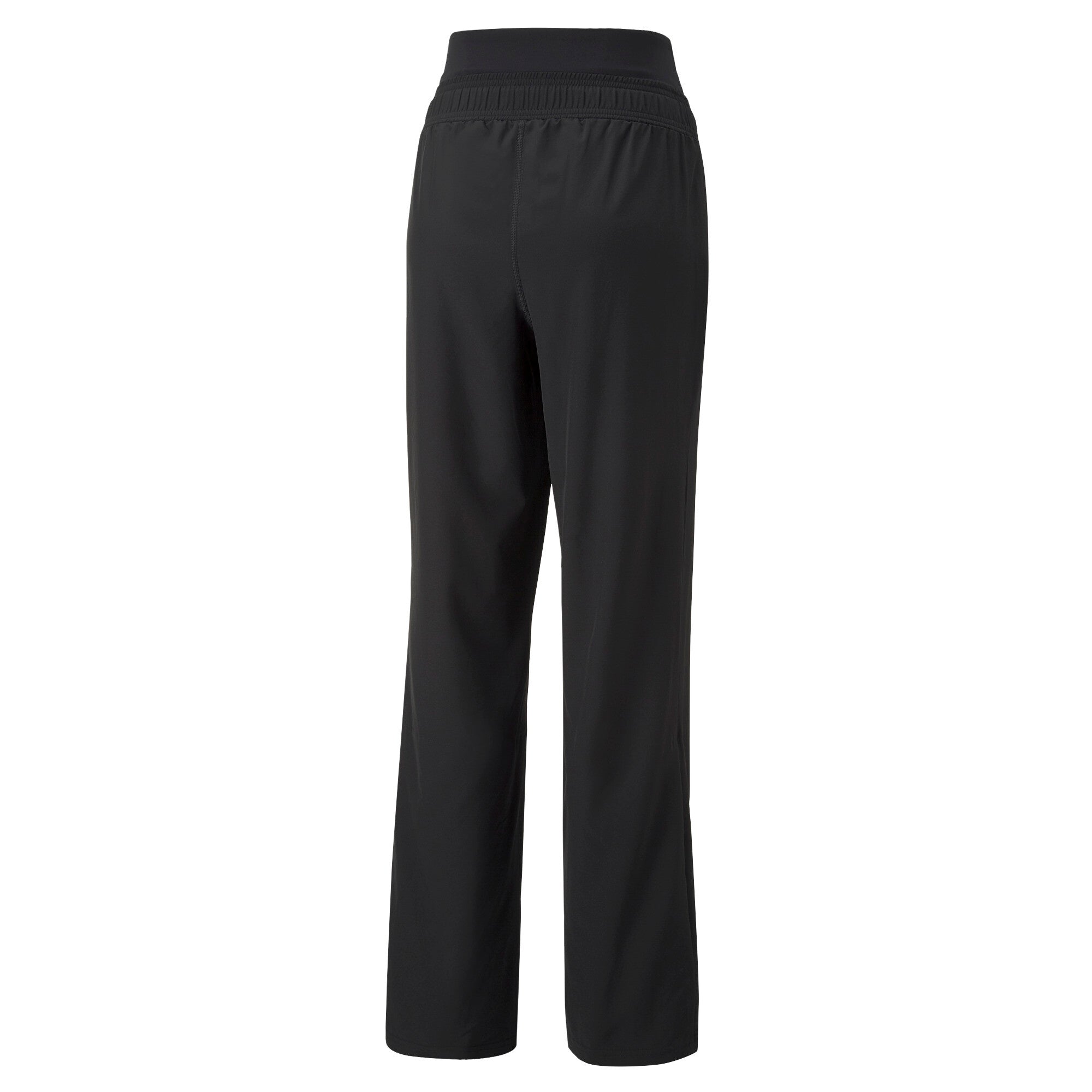 Puma modest activewear wide leg training pants in black - Back View