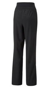 Puma modest activewear wide leg training pants in black - Back View