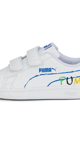 Puma smash v2 home school sneakers babies in white - Side View 01