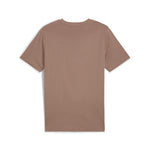 Puma graphics no.1 logo tee in totally taupe - Back View