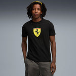 PUMA Scuderia Ferrari sportswear coloured shield tee in rosso corsa - black