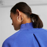 Puma t7 track jacket women in blue - Model Shot 03