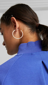 Puma t7 track jacket women in blue - Model Shot 03