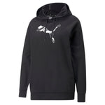 Puma modern sports hoodie in black - Front View