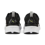 Puma wired run in motion sneakers in black - Back View