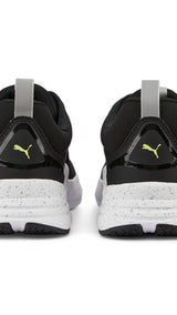 Puma wired run in motion sneakers in black - Back View
