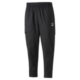 Puma classics woven pants in black - Front View