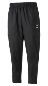 Puma classics woven pants in black - Front View