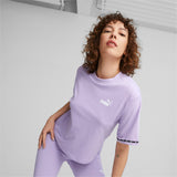 Puma power tape tee in purple - Model Shot 01