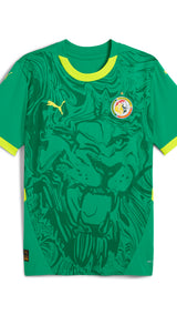 PUMA Senegal 2025 away jersey in sport green and electric lime - Front View