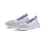 Puma adelina shine sneakers in white - Front View
