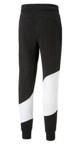 Puma power cat sweatpants in black - Back View