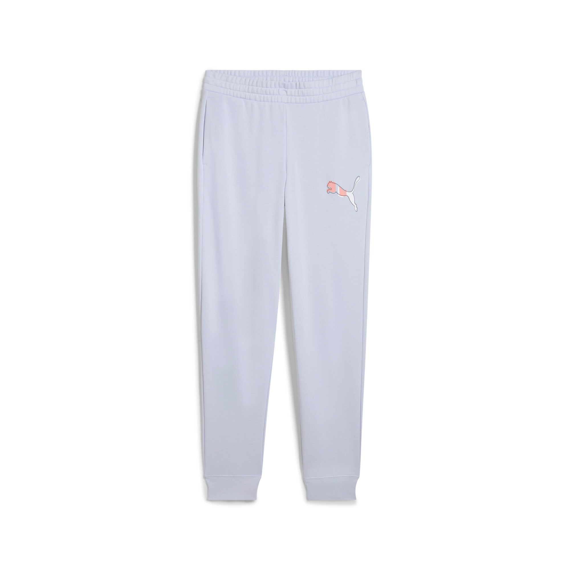 Puma ESS logo lab pants in cool weather - Front View