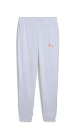 Puma ESS logo lab pants in cool weather - Front View