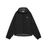 PUMA PUMATECH sense oversized windbreaker women in black — front view