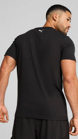Puma graphics train "forever. faster." tee in black - Model Shot 02