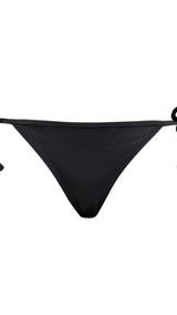 Puma swimming swim bikini bottoms side tie in black - Front View