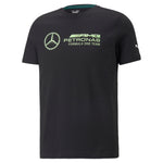 Puma mercedes-amg petronas motorsport f1 logo tee men in black - Front View