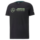 Puma mercedes-amg petronas motorsport f1 logo tee men in black - Front View