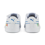 Puma smash v2 home school sneakers kids in white - Back View