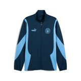 Puma manchester city ftblNRGY+ jacket in marine blue and blazing blue - Front View