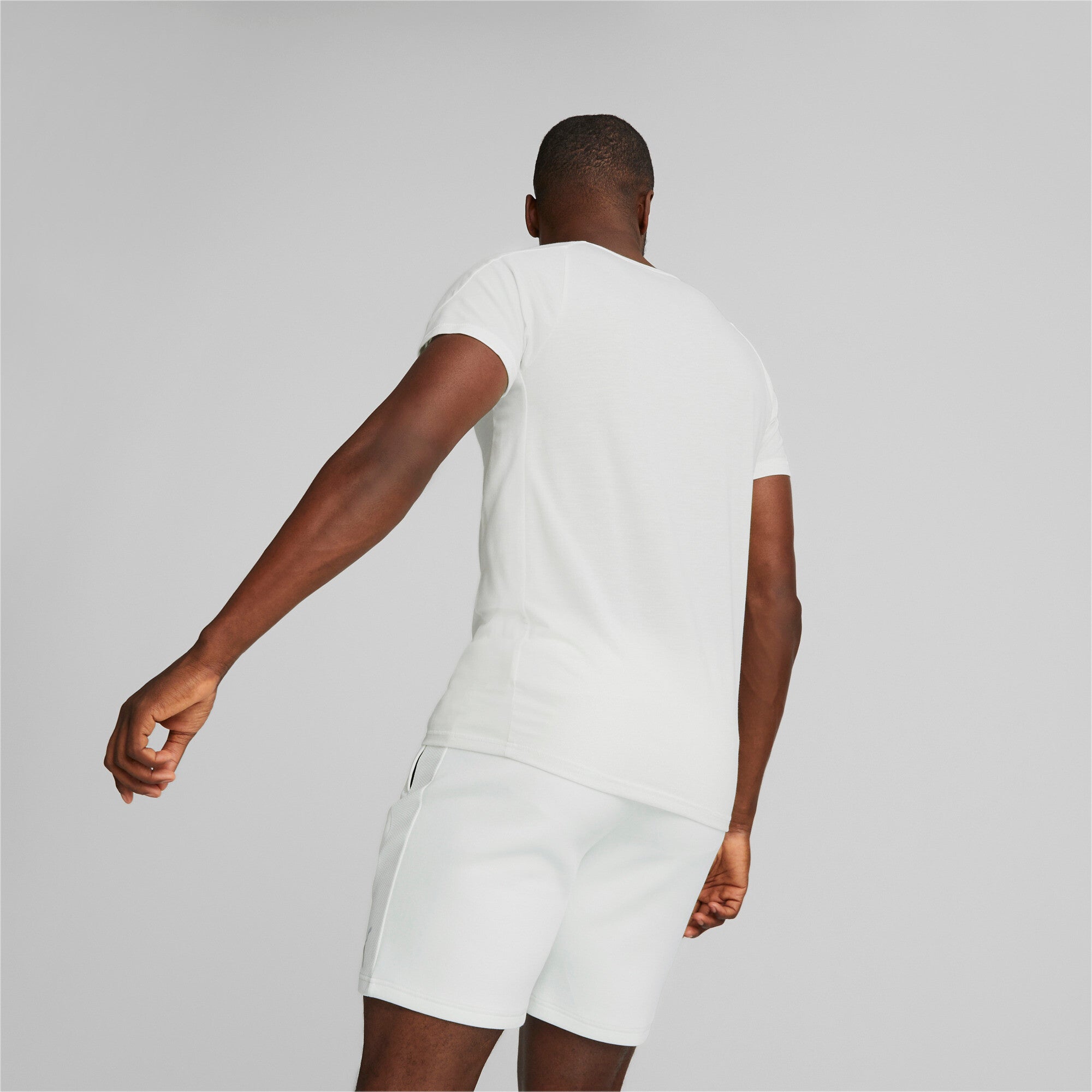 Puma evostripe tee in gray - Model Shot 02