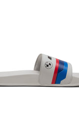 Puma BMW M motorsport logo leadcat 2.0 slides in cool light gray - Side View 03