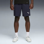 Puma teamFINAL football shorts in navy and white - Model Shot 01
