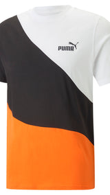 Puma power cat tee men in gray - Front View