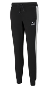 Puma iconic t7 women's track pants in black - Front View