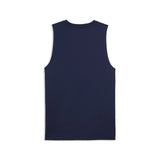 PUMA TAD ESSENTIALS sleeveless tank men in navy — back view