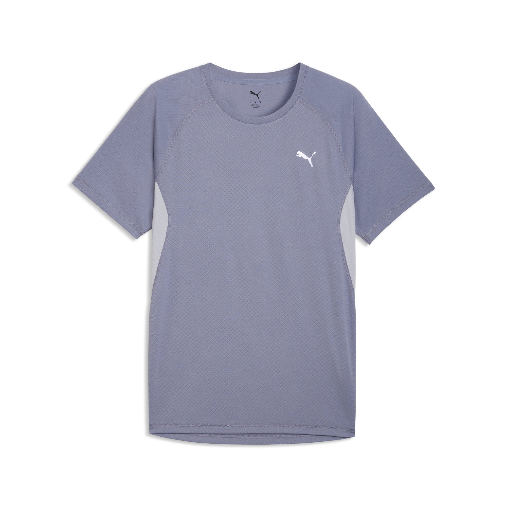 PUMA VELOCITY running tee men in gray sky — front view