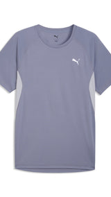 PUMA VELOCITY running tee men in gray sky — front view