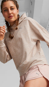 Puma training cloudspun hoodie in pink - Model Shot 01
