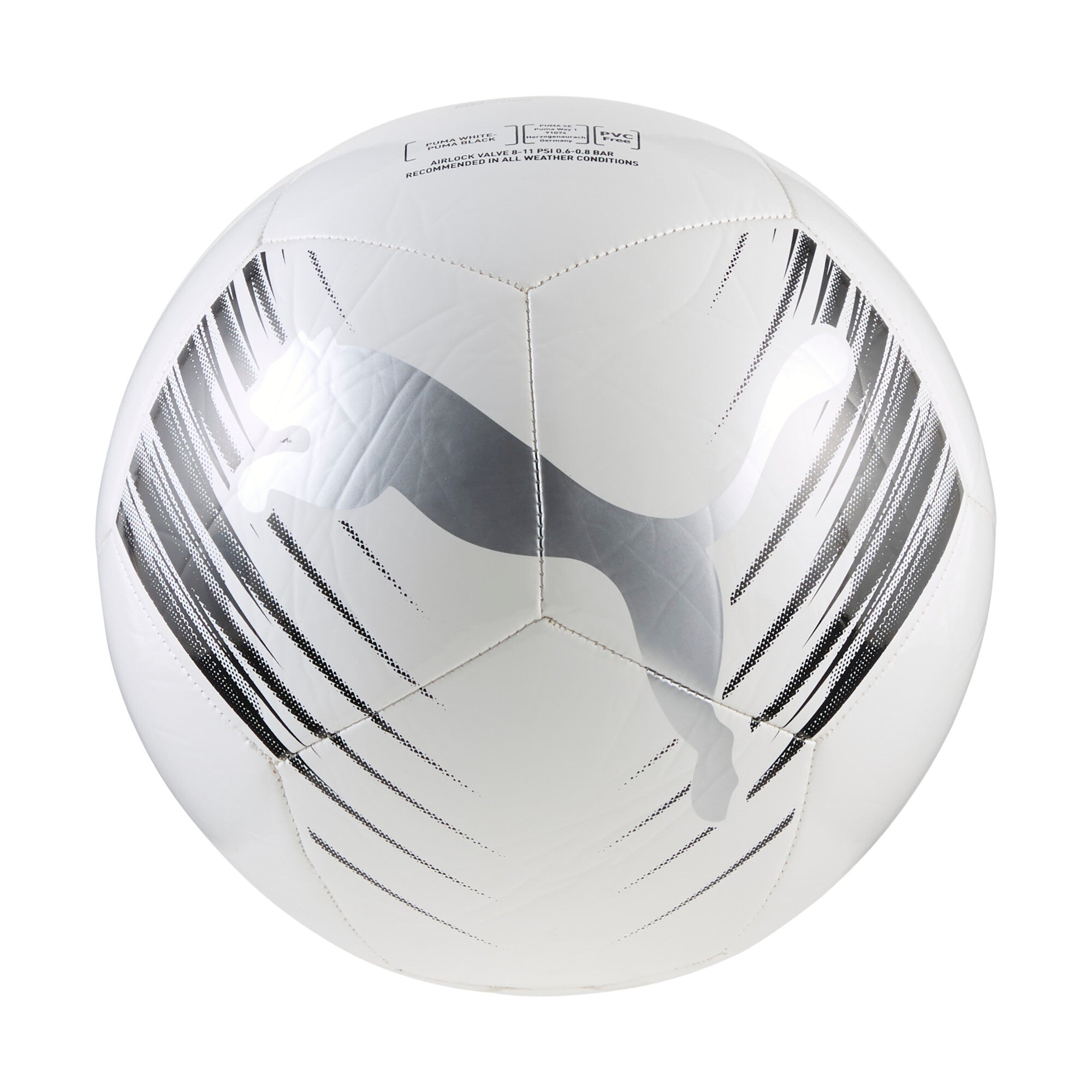 PUMA ATTACANTO graphic football in white and black — back view