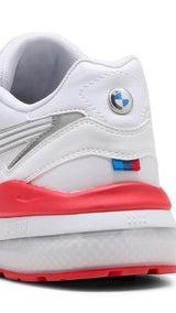 Puma BMW M motorsport vis2k in white and cool cobalt - Back View