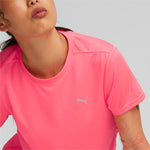 Puma favourite short sleeve women's running tee in black - Model Shot 03