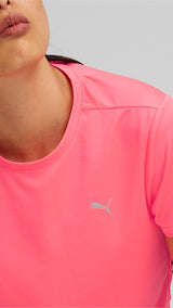 Puma favourite short sleeve women's running tee in black - Model Shot 03