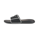 Puma popcat 20 shower sandals in black - Side View 01