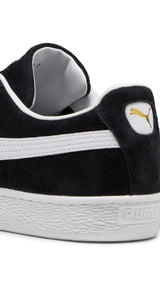 Puma suede classic sneakers in black and white - Back View