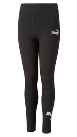Puma essentials+ logo lab leggings youth in black - Front View