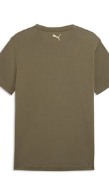PUMA graphics training tee men (528531) in loden green — back view