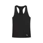 Puma tad essentials racerback tank in black - Front View