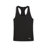 Puma tad essentials racerback tank in black - Front View