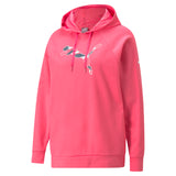 Puma modern sports hoodie in black - Front View