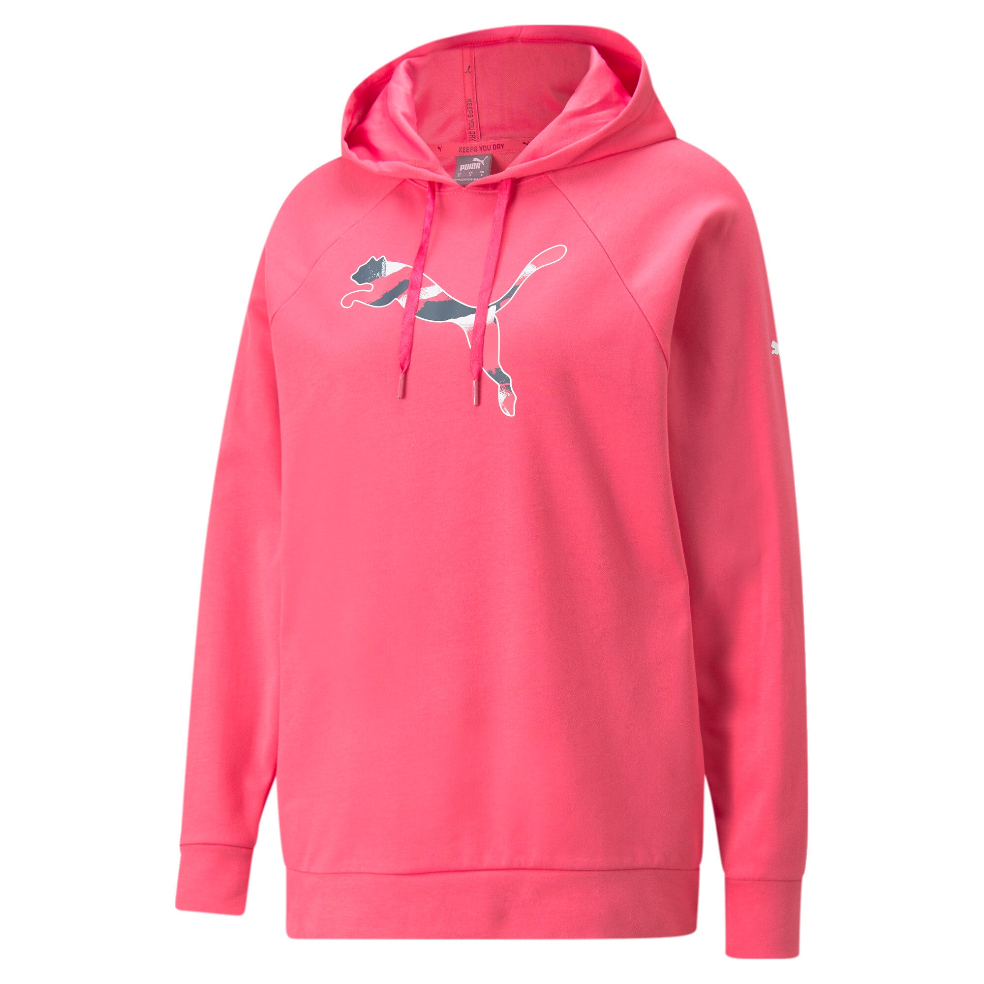 Puma modern sports hoodie in black - Front View