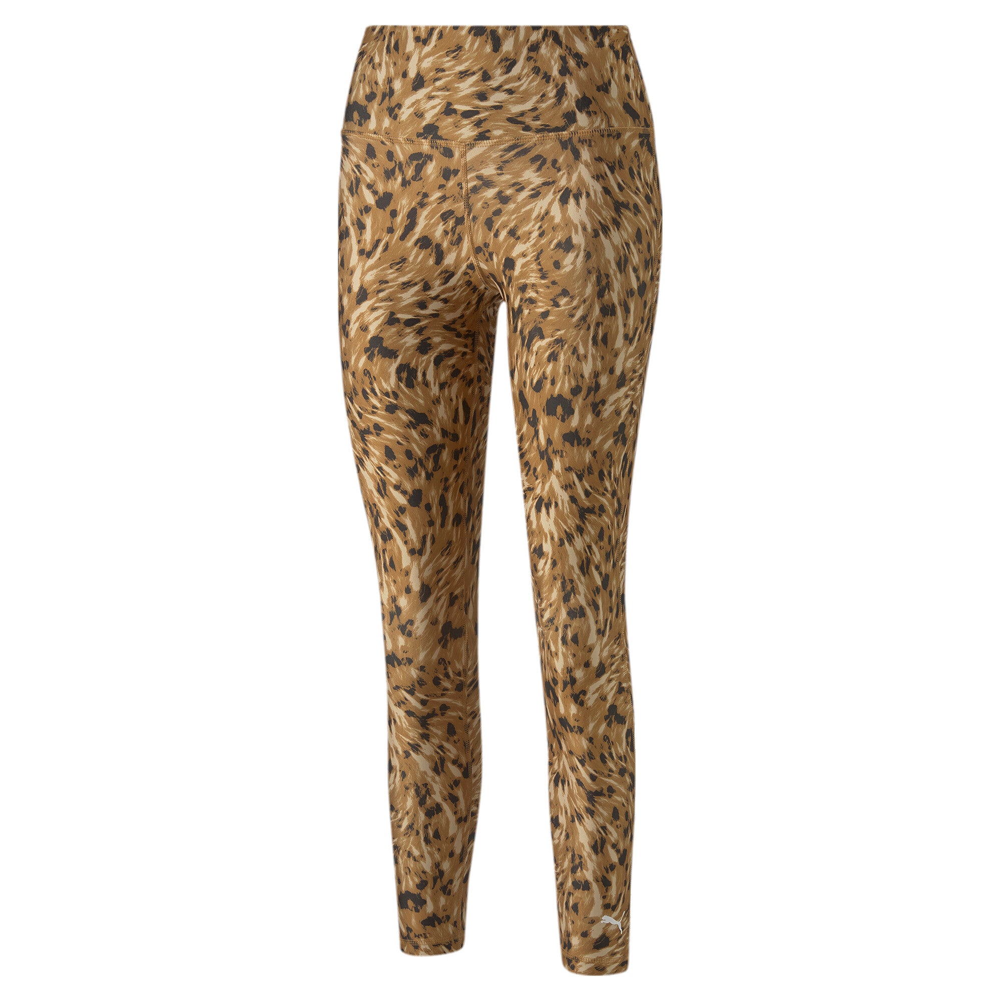 Puma training safari glam high waisted 7/8 leggings in black - Front View