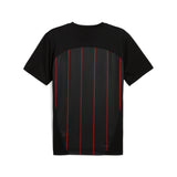 Puma AC Milan pre-match jersey in black and for all time red - Back View