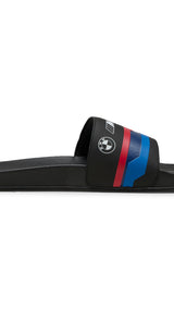 Puma BMW M motorsport logo leadcat 2.0 slides in black - Side View 03