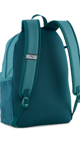 PUMA phase 20L backpack set in emerald ice — back view
